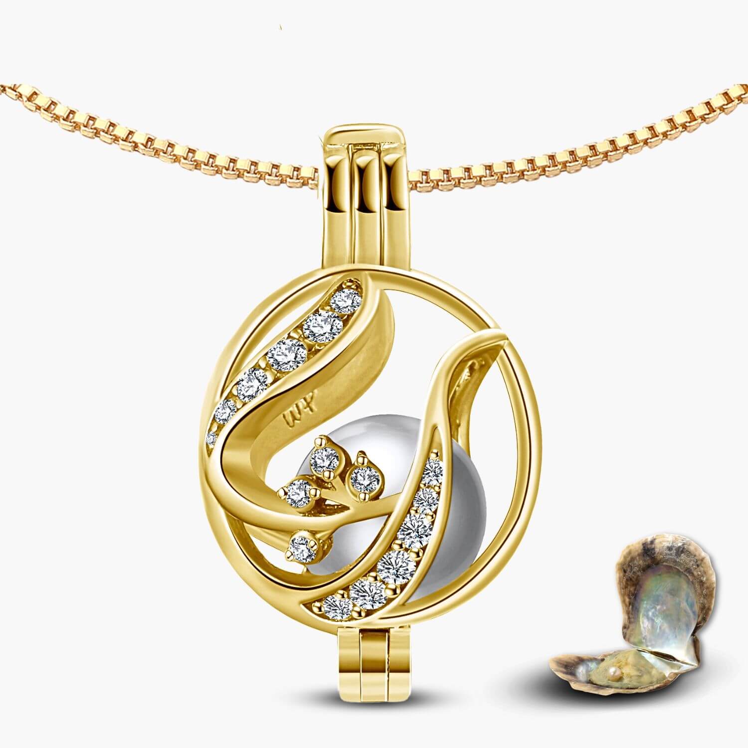 Collier fleuri + huître