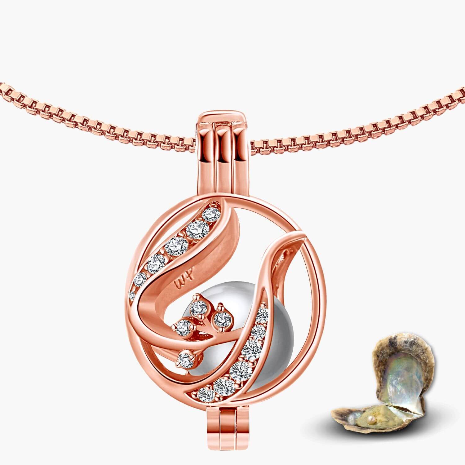 Collier fleuri + huître