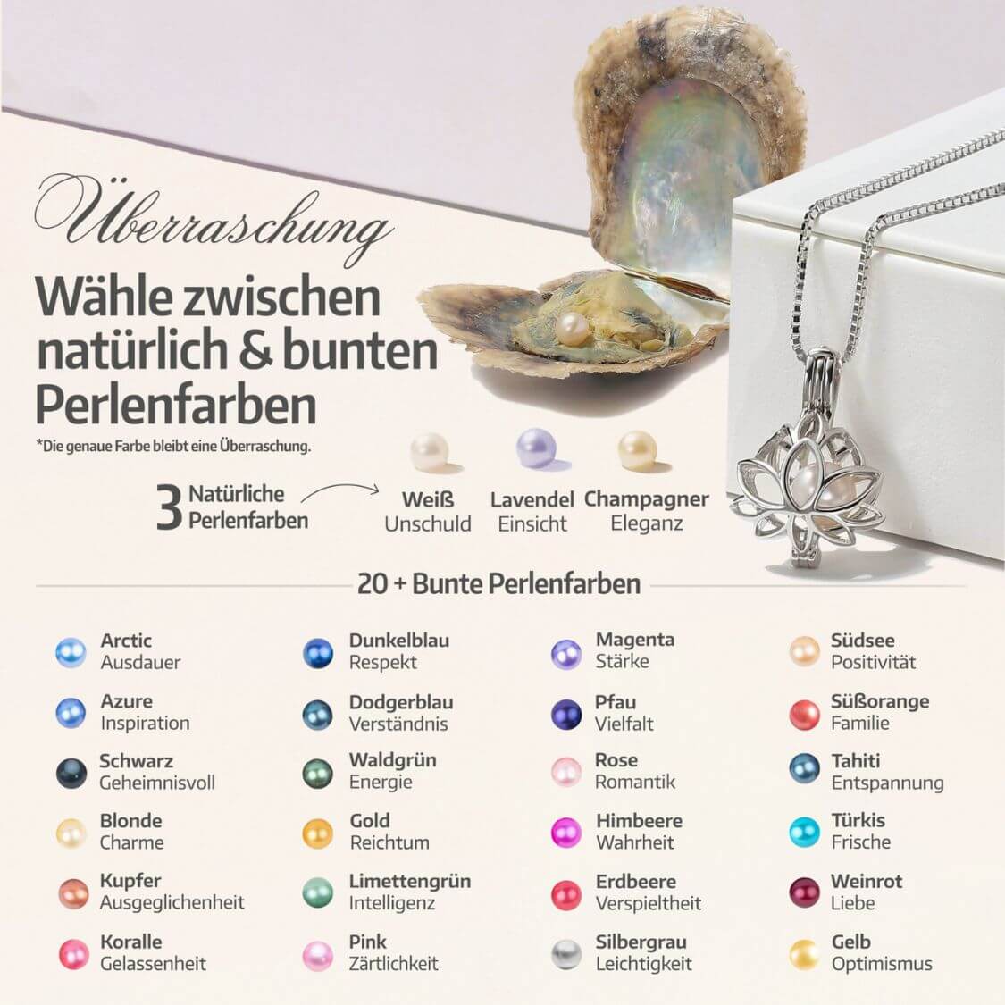 Collier Lotus + Huître