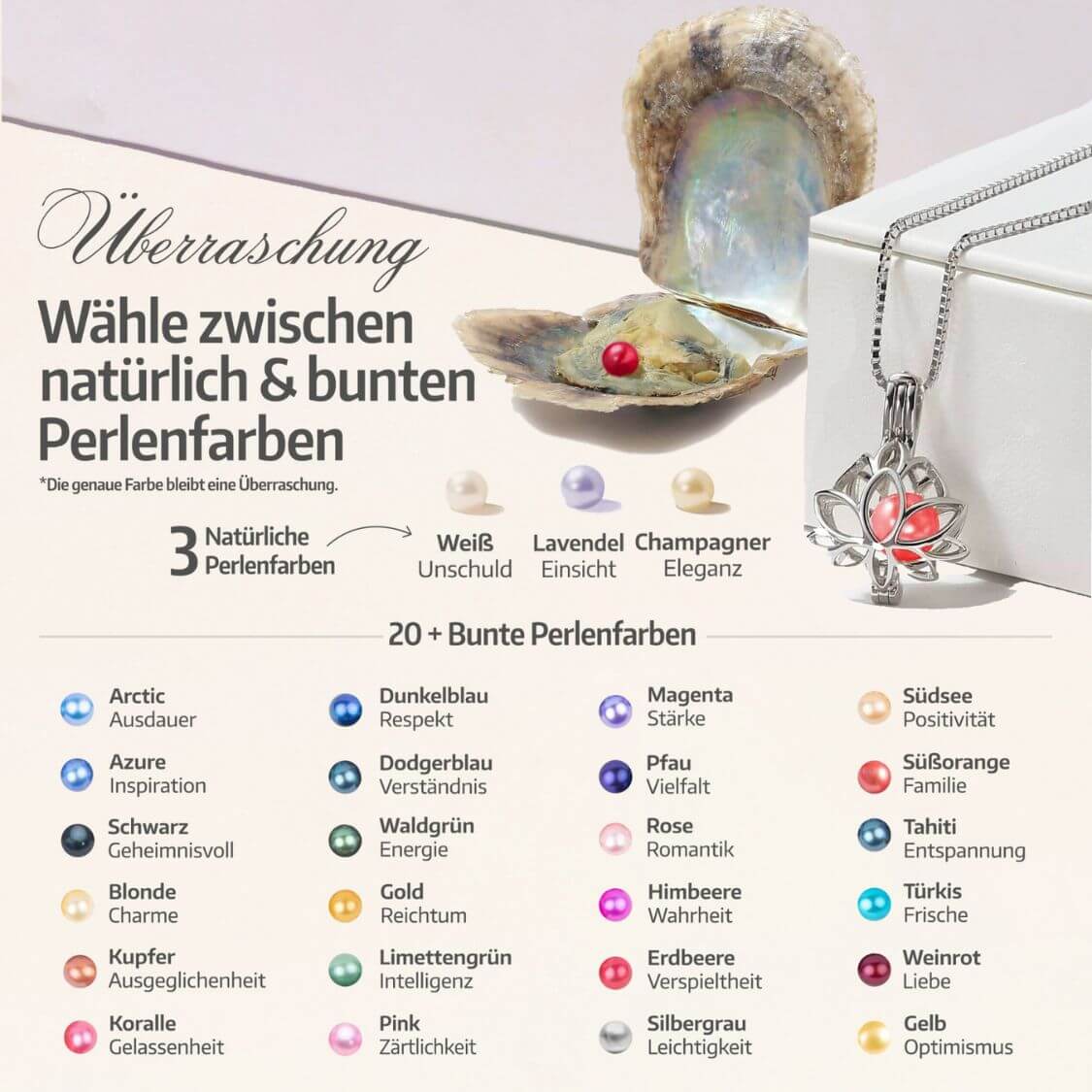 Collier Lotus + Huître