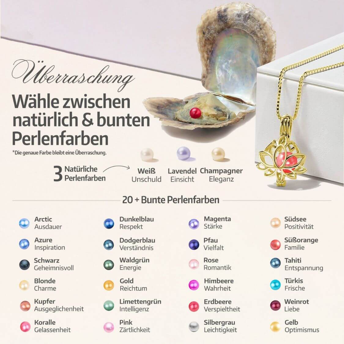 Collier Lotus + Huître