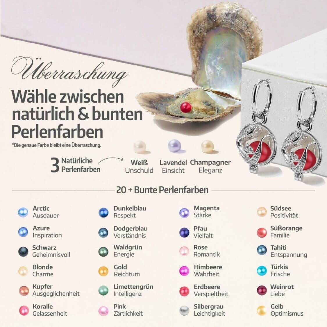 Boucles d'oreilles Floral + 2 huîtres.