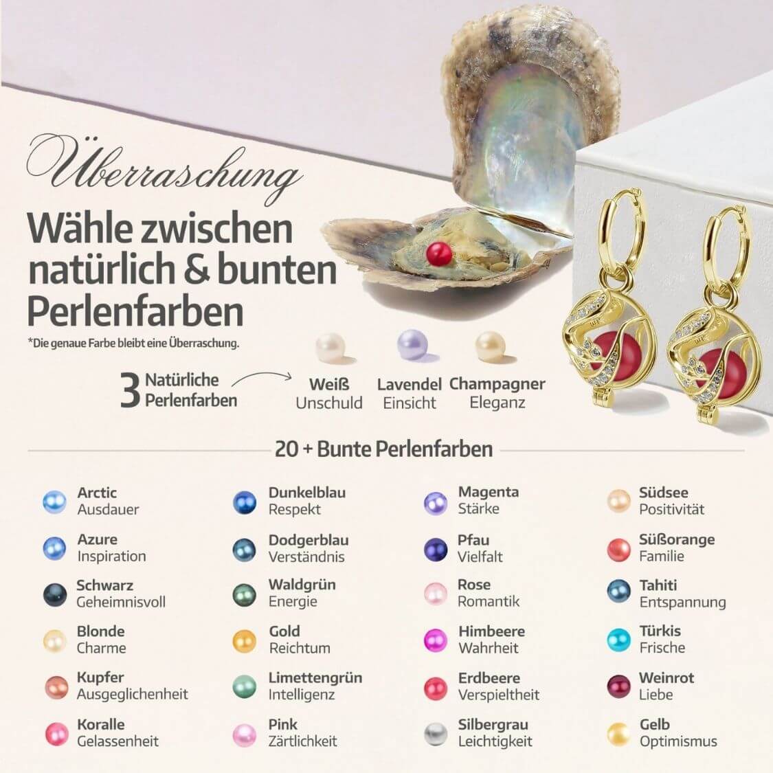 Boucles d'oreilles Floral + 2 huîtres.