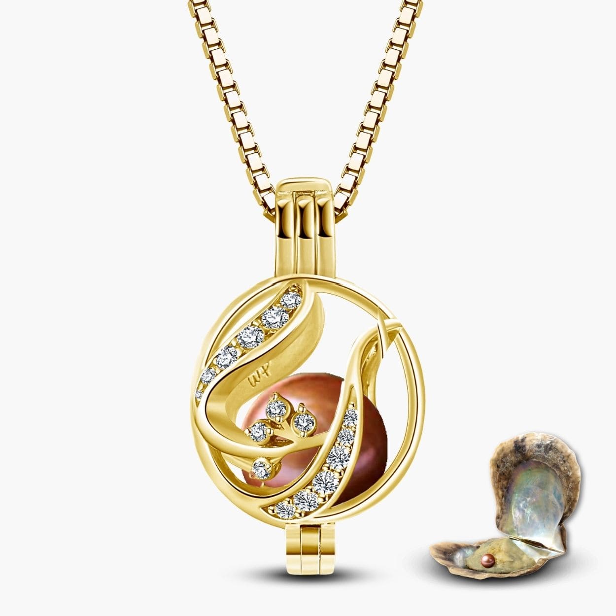 Collier fleuri + huître