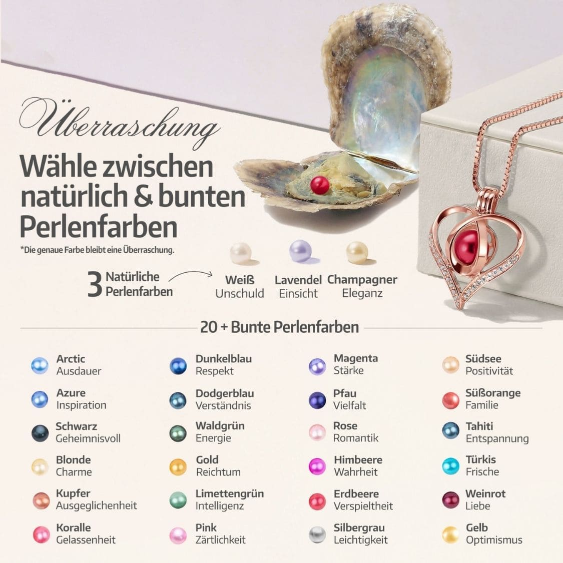 Collier Cœur + Huître