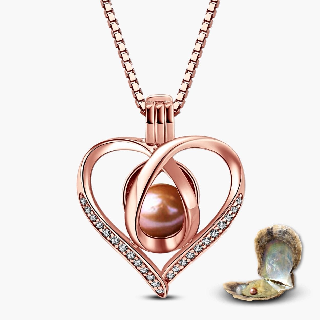 Collier Cœur + Huître