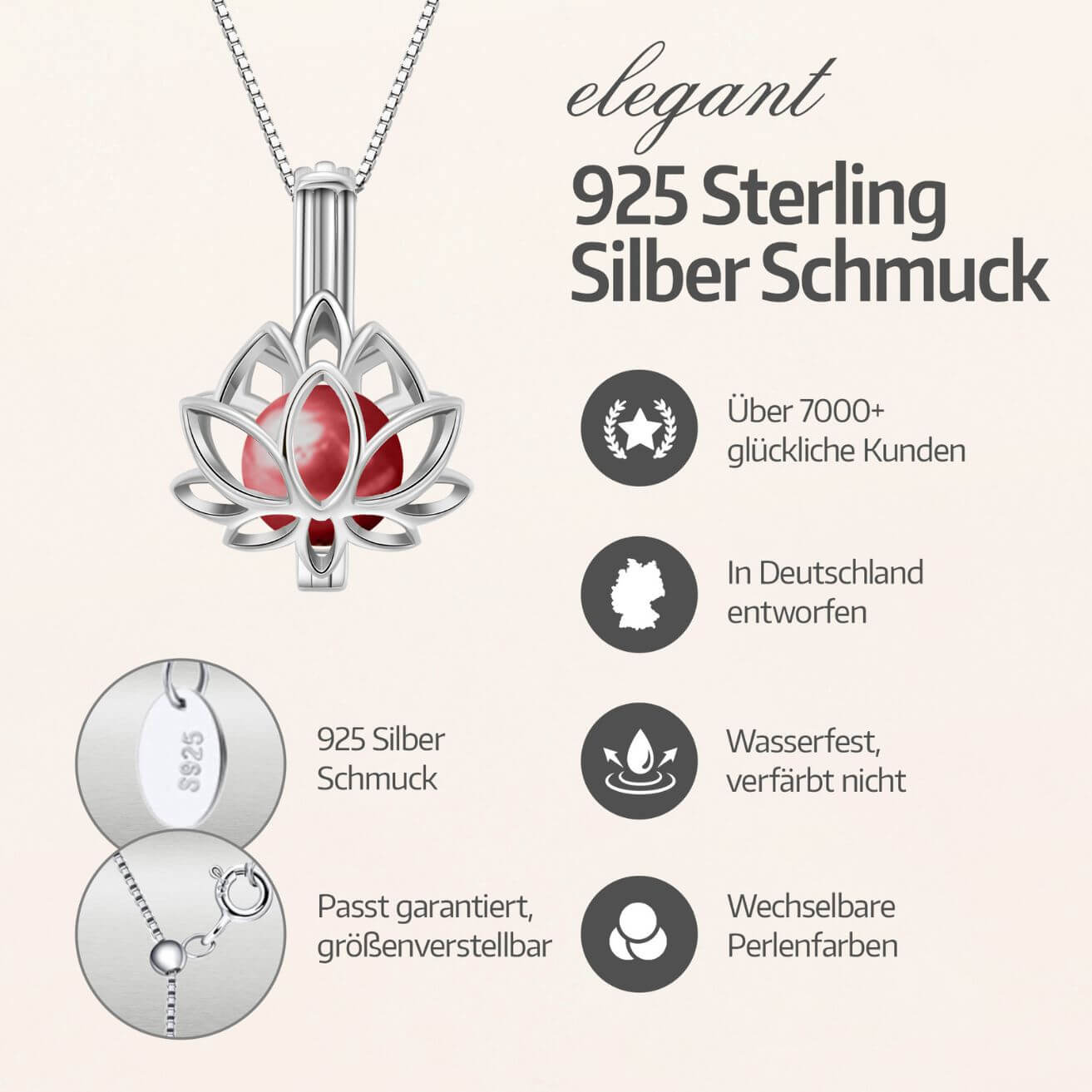 Collier Lotus + Huître