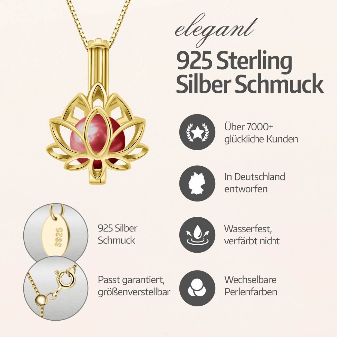 Collier Lotus + Huître