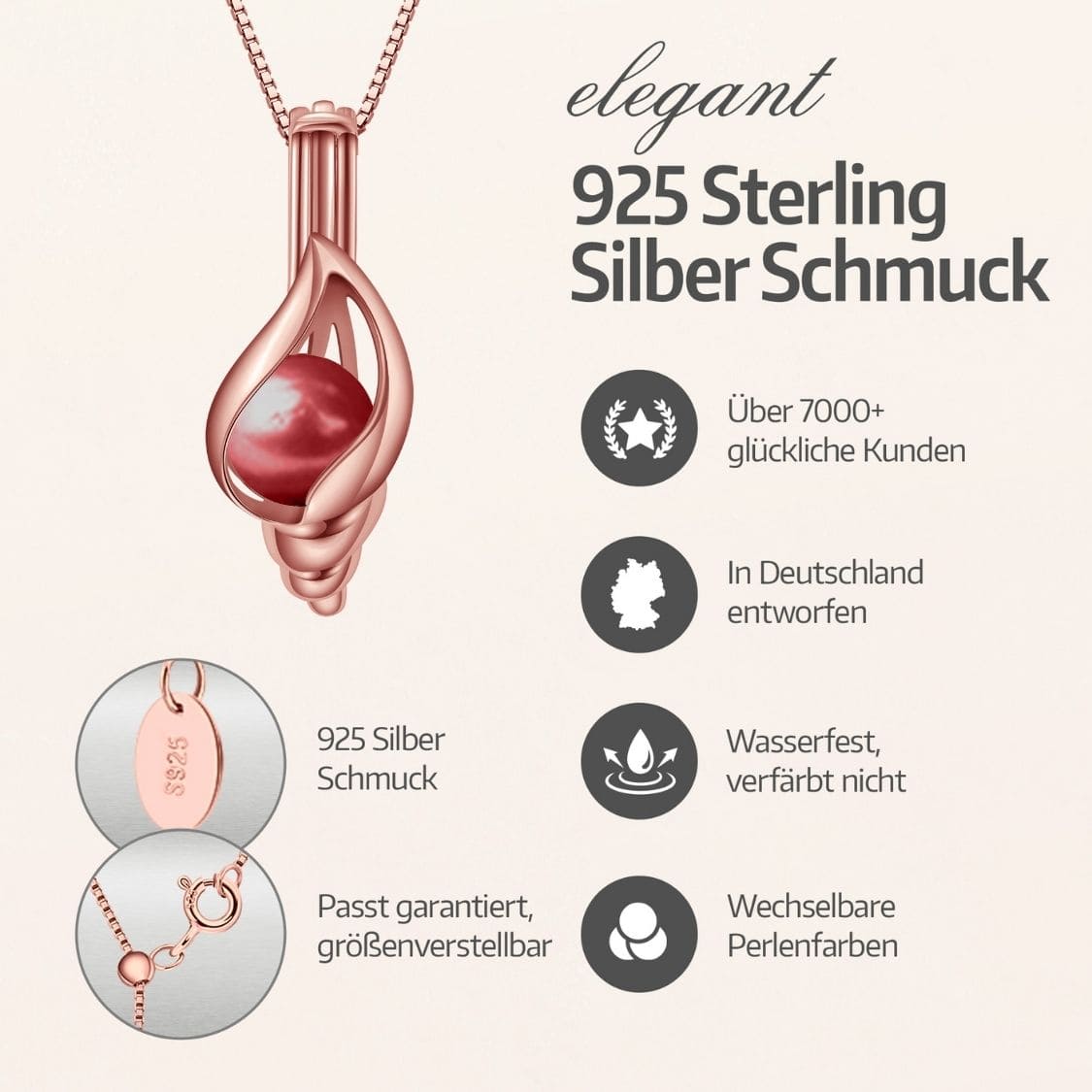 Collier Coquille + Huître