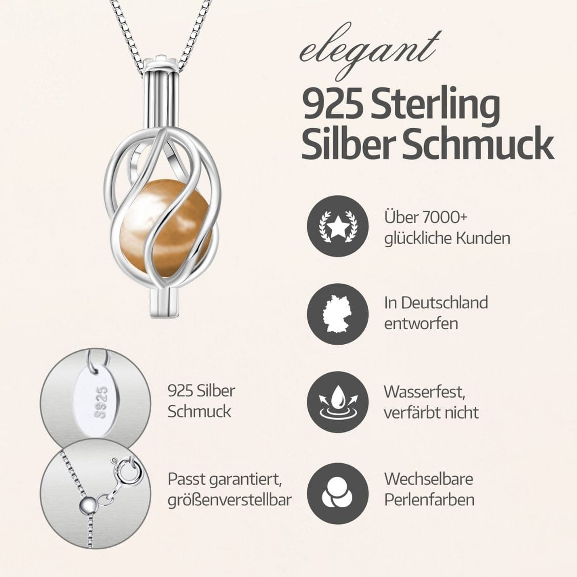 Collier Helix + Huître