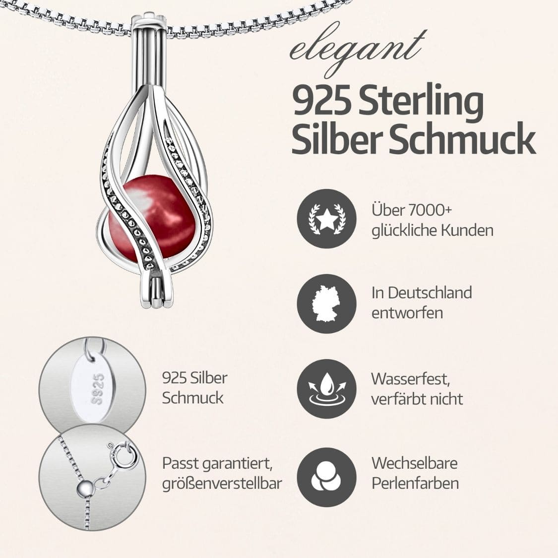 Parure Collier + Bracelet Goutte