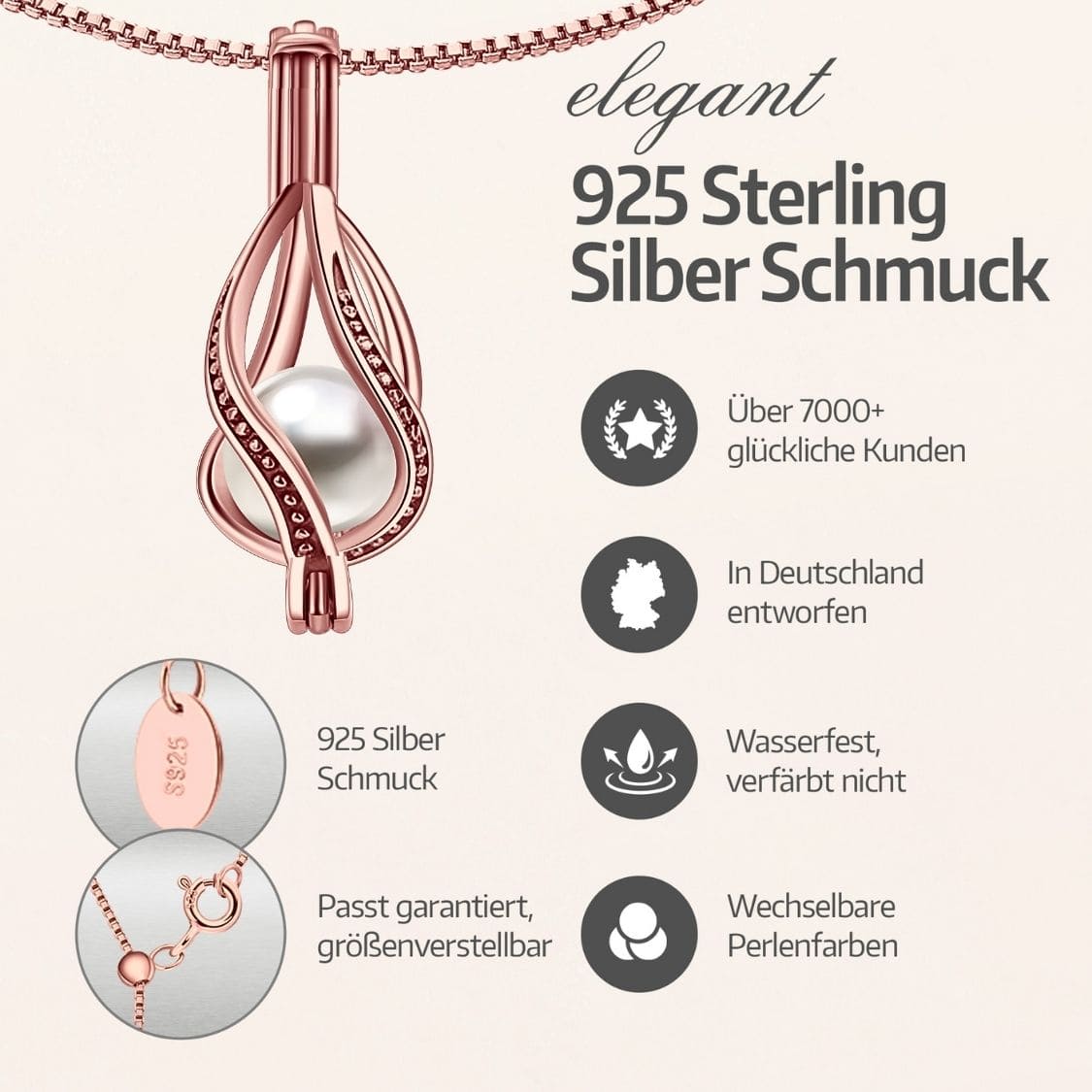 Bracelet Goutte + Huître