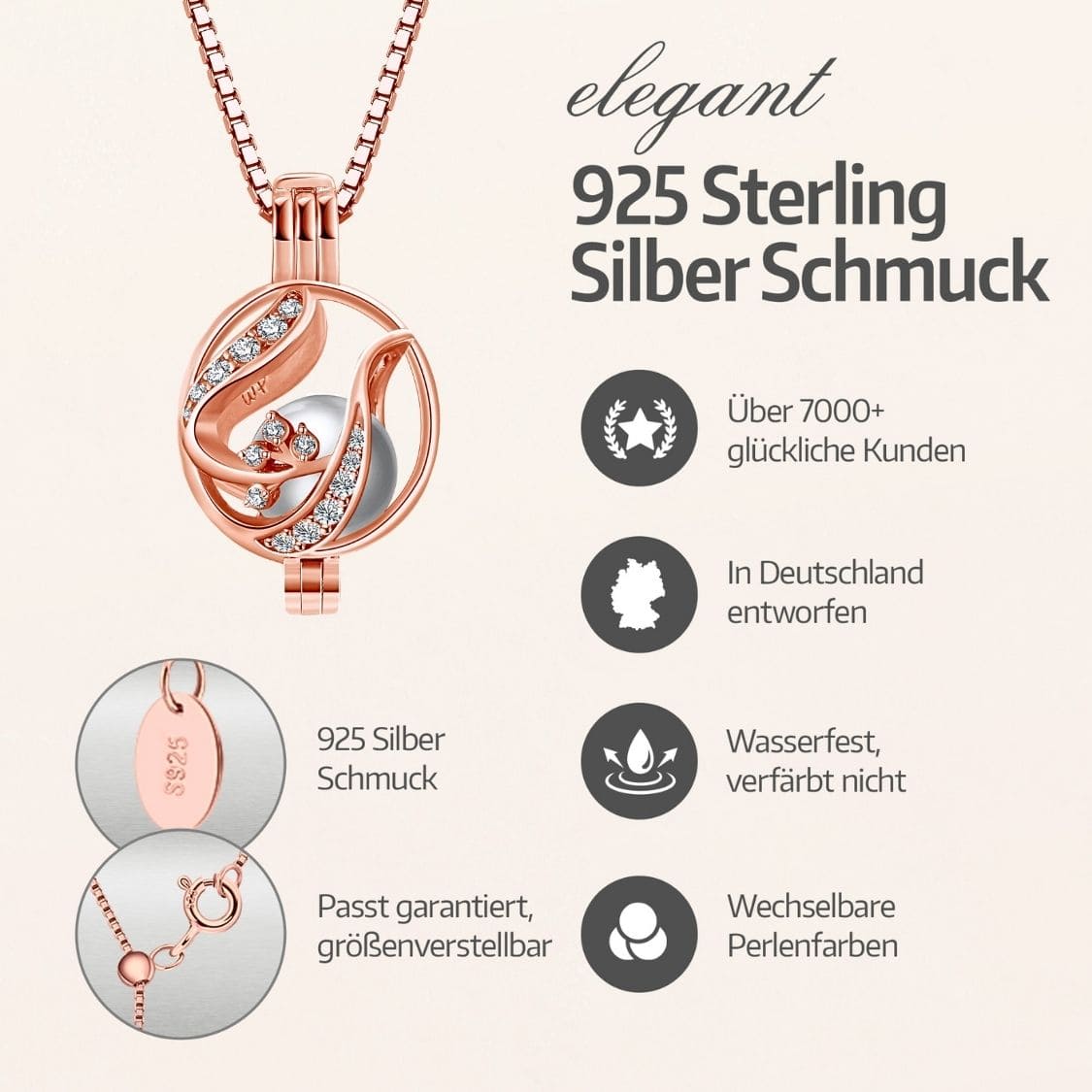 Collier fleuri + huître