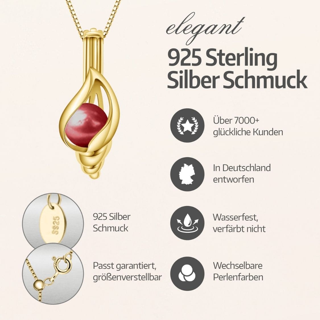 Collier Coquille + Huître