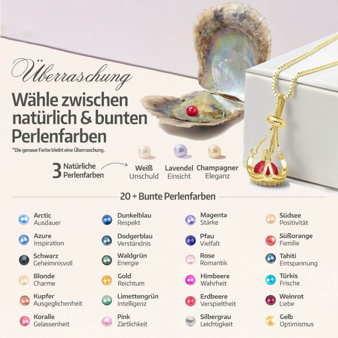 Collier Couronne + Huître