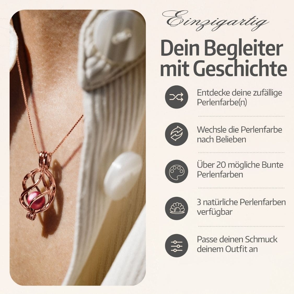 Collier Helix + Huître