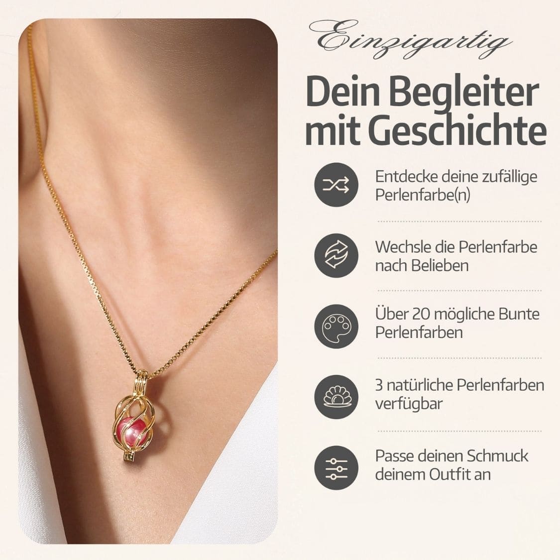 Collier Helix + Huître