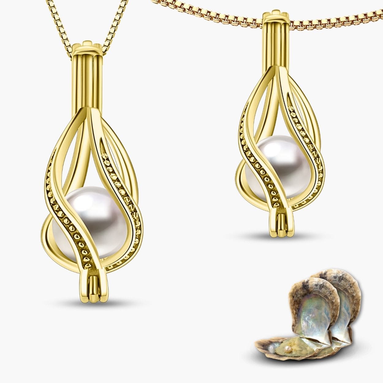 Parure Collier + Bracelet Goutte