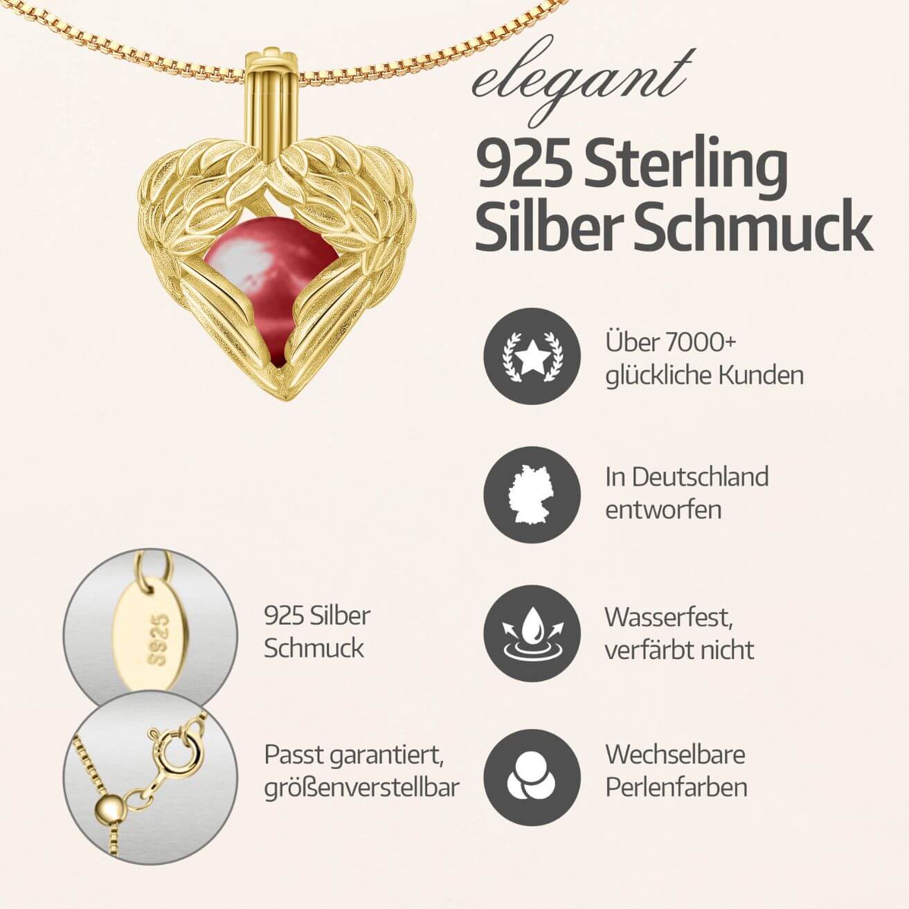 Bracelet Ange Gardien + Huître