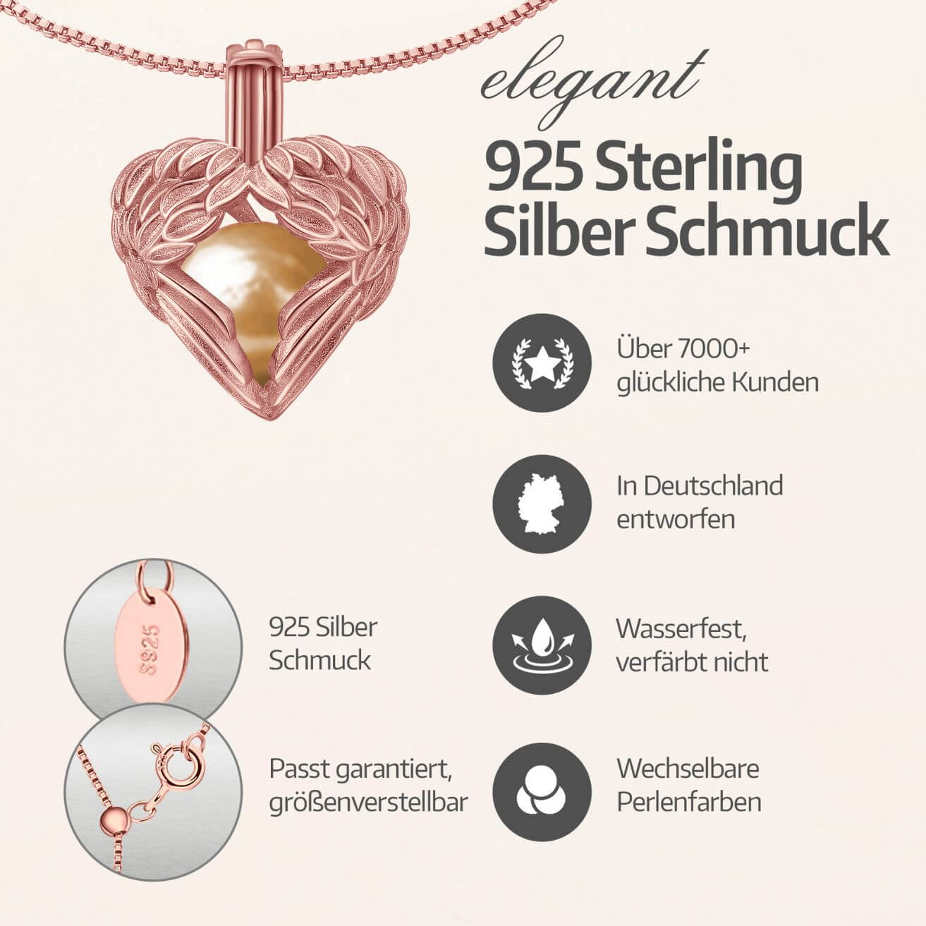 Bracelet Ange Gardien + Huître