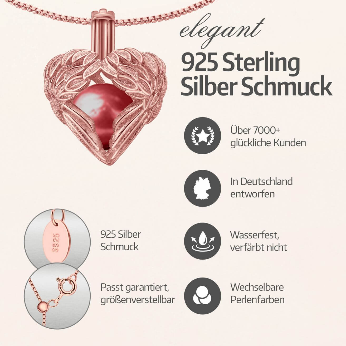 Bracelet Ange Gardien + Huître