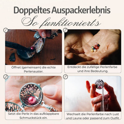 Set Dualis Collier & Boucles d'oreilles + 4 huîtres.