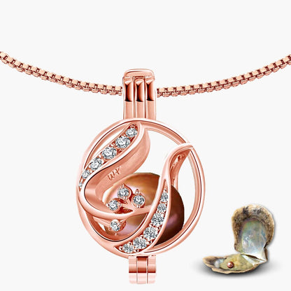 Collier fleuri + huître