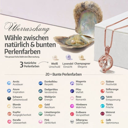 Collier &amp; boucles d'oreilles fleuries + 3 huîtres