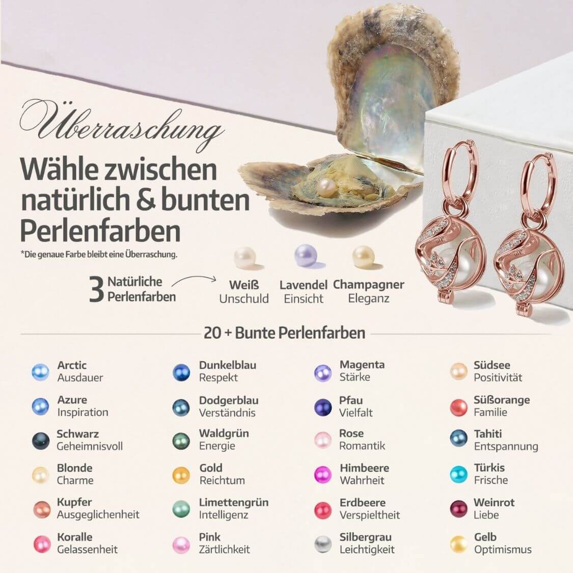 Boucles d'oreilles Floral + 2 huîtres.