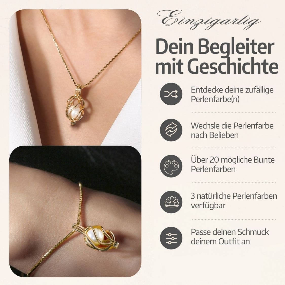 Parure Collier + Bracelet Helix