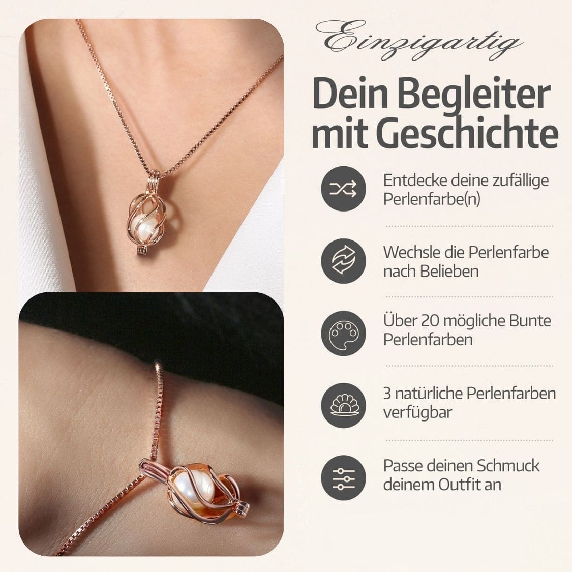 Parure Collier + Bracelet Helix