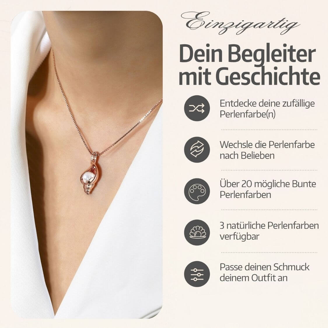 Collier Coquille + Huître