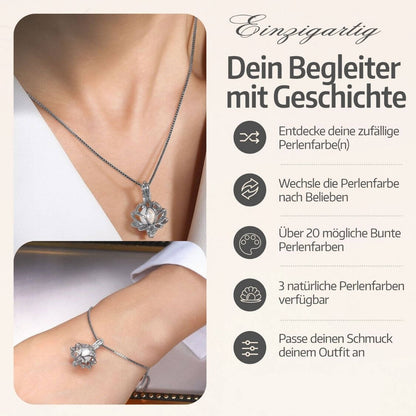 Parure Collier + Bracelet Lotus