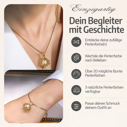 Parure Collier + Bracelet Lotus