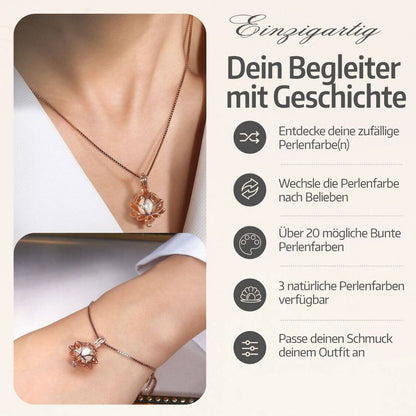 Parure Collier + Bracelet Lotus