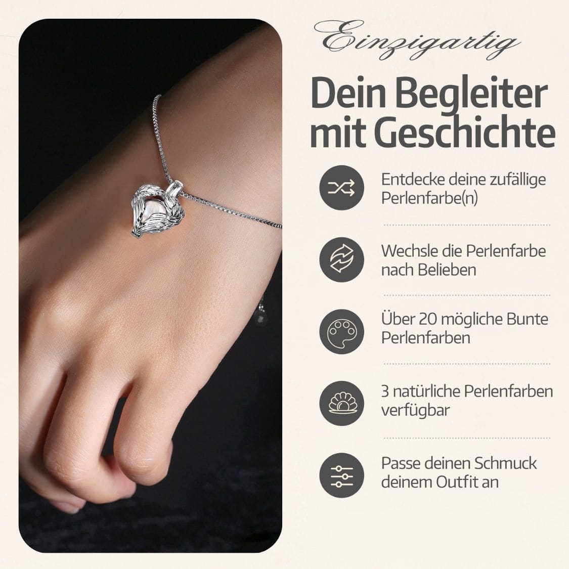 Bracelet Ange Gardien + Huître