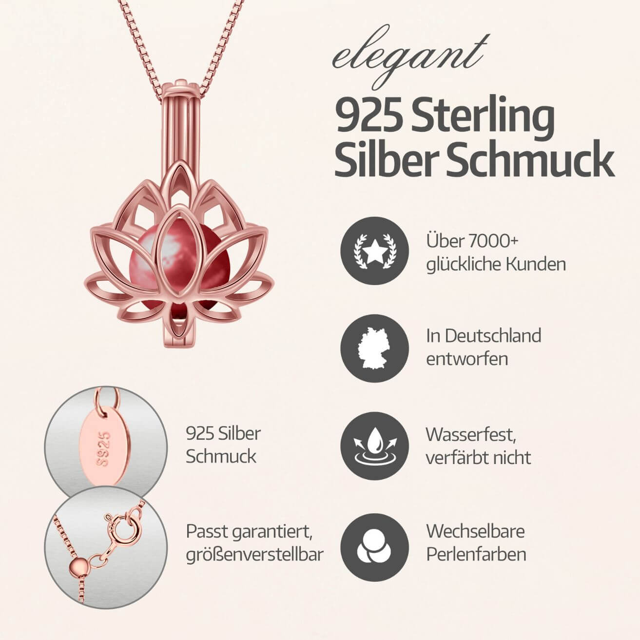 Collier Lotus + Huître