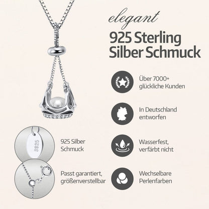 Collier Couronne + Huître