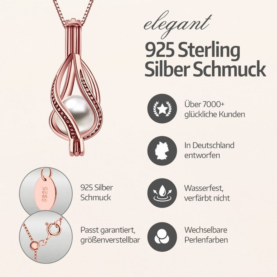 Collier Goutte + Huître