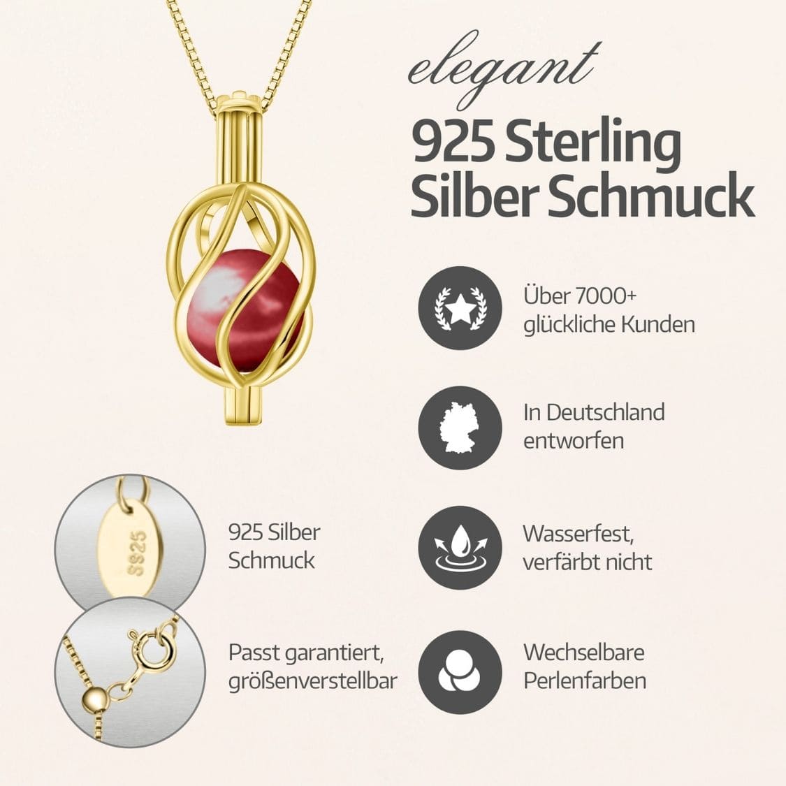 Collier Helix + Huître