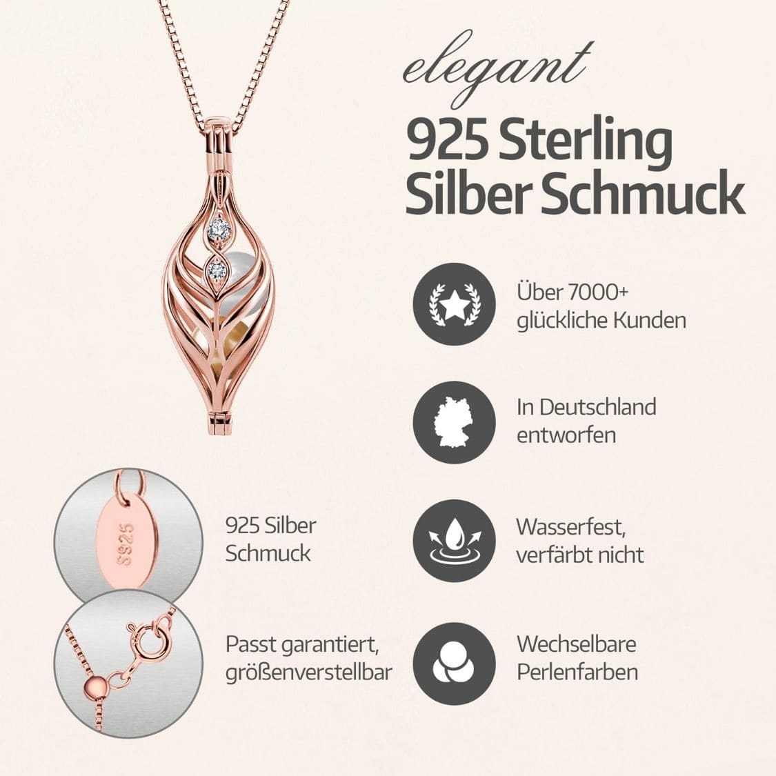 Set Dualis Collier & Boucles d'oreilles + 4 huîtres.