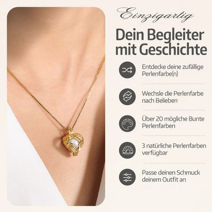 Collier Ange Gardien + Huître