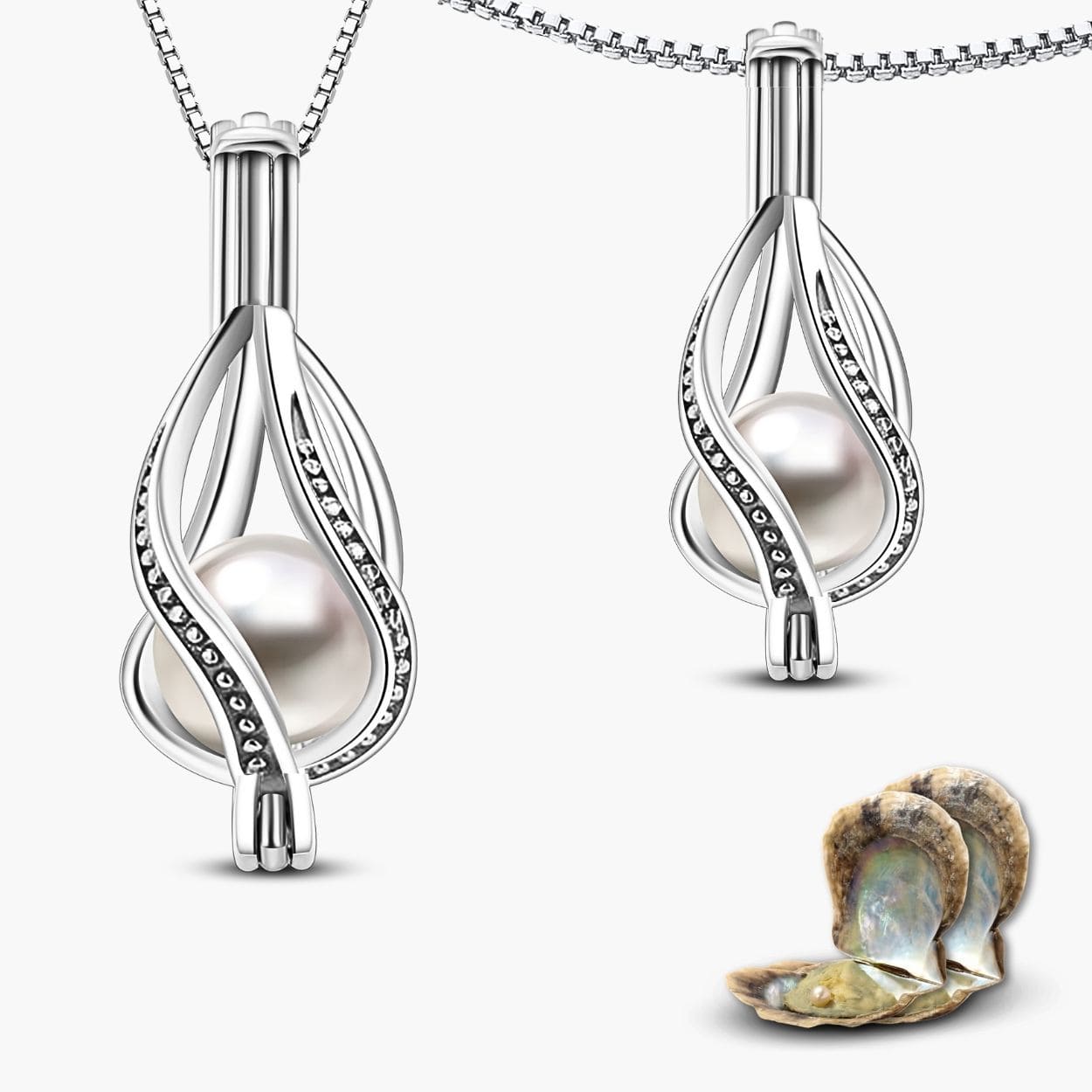 Parure Collier + Bracelet Goutte