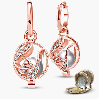 Boucles d'oreilles Floral + 2 huîtres.