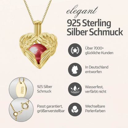 Collier Ange Gardien + Huître