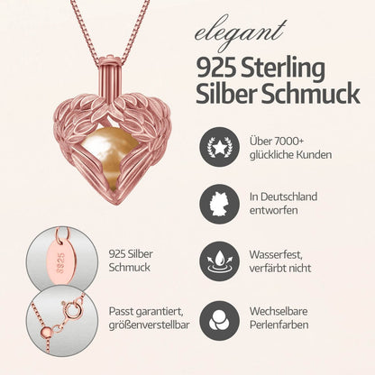 Collier Ange Gardien + Huître