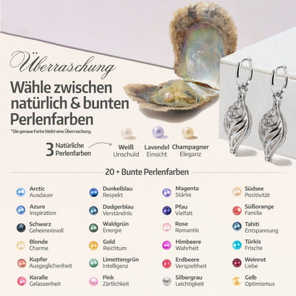 Boucles d'oreilles Dualis + 2 huîtres