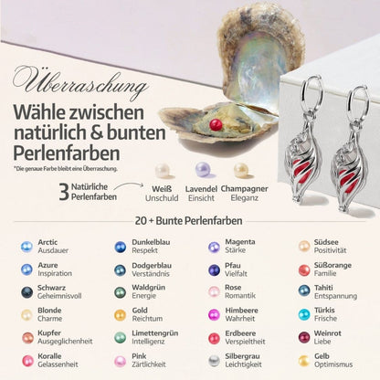 Boucles d'oreilles Dualis + 2 huîtres